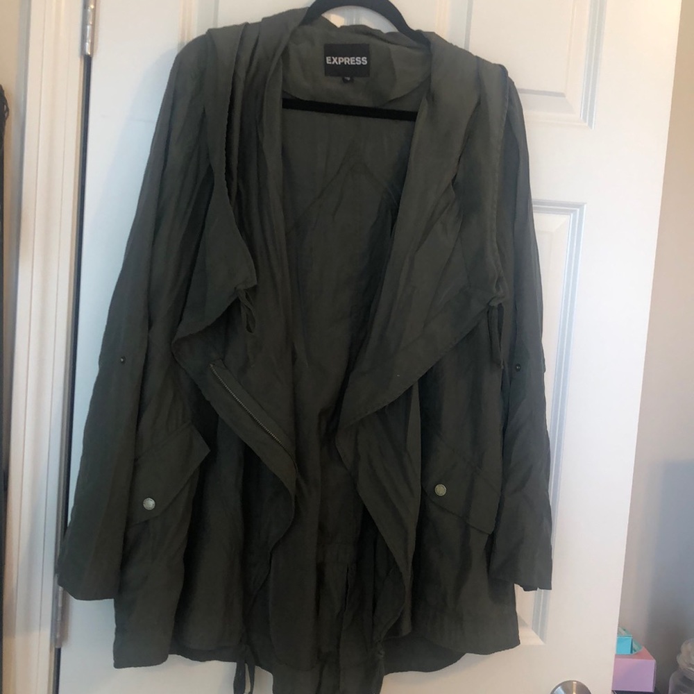 Express dark green jacket